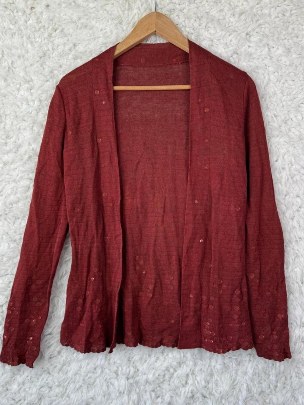 Women's Red Cardigan